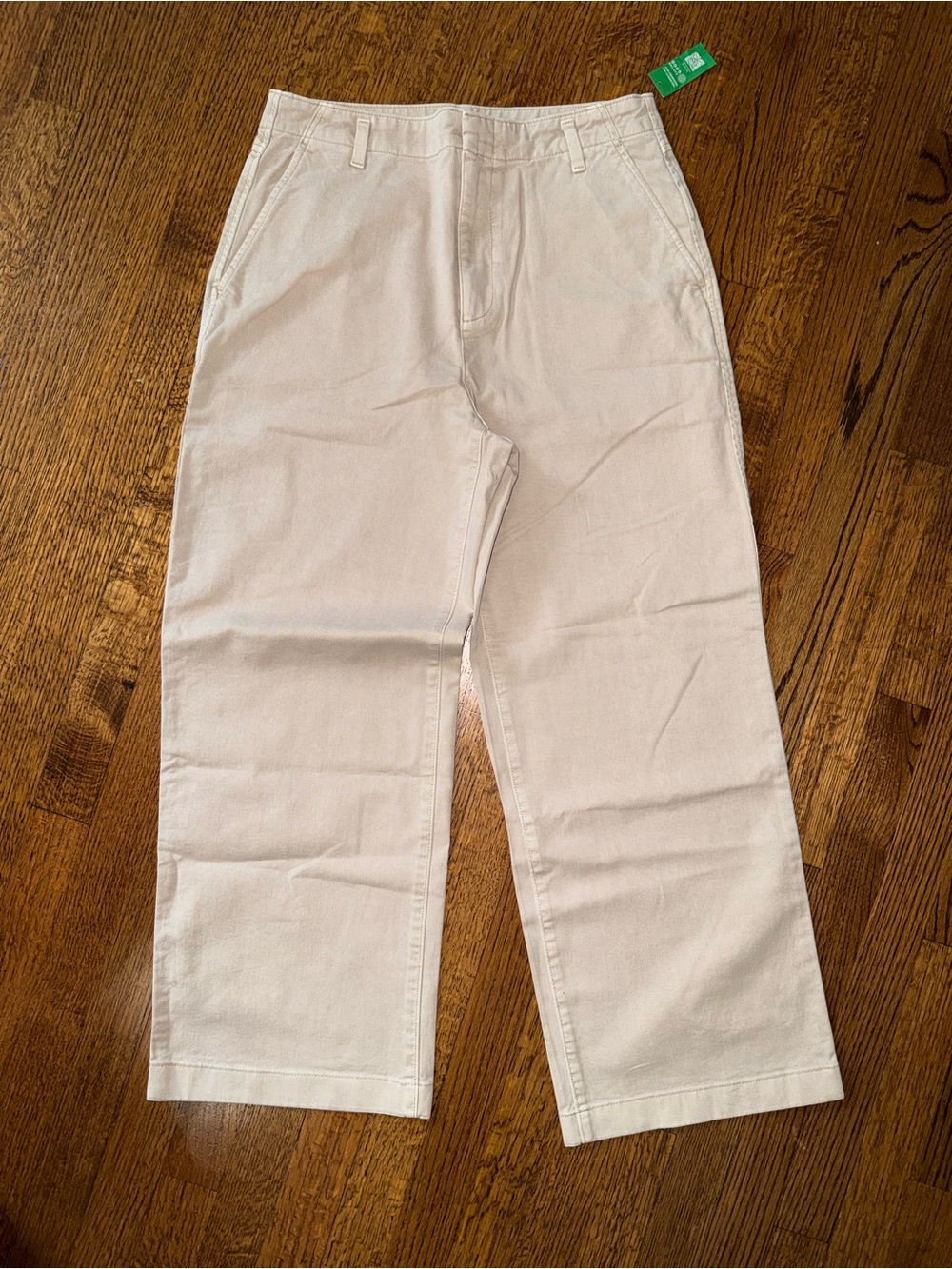 GAP Cream Straight-Leg Chinos